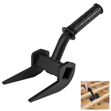 VANROUG Pallet Buster Tool Deck and Pallet Board Removal Tool, Non-Slip Grip Pallet Pry Bar for Angled Roofing Demolition, Lifting Bar, Tearing Down Woods