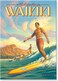 Pacifica Island Art Refrigerator Magnet - Aloha Waikiki by Kerne Erickson