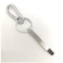 MOSCPA Mini Pry Bar EDC Prybar Keychain Tools Set Pocket Pry Bars Stainless Steel Crowbar with Keyring for Every Day Carry Key Chain Small Pry Bar, Silver 1PCS