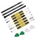 HARFINGTON 13pcs Pry Bar Metal Pry Bar Set, Stainless Steel Mini Pry Bar Disassemble Tools Kit for Screen Glue Removal