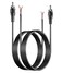 BERLAT RCA to Speaker Wire Adapter, Speaker Bare Wire Cables to RCA Plugs Adapter Repair Speaker Cord for Speakers Amplifier Audio Video AV Receivers &iuml;&frac14;&circ;2 Pack 20AWG 6.6 ft&iuml;&frac14;&permil;