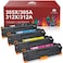 Toner Kingdom Remanufactured Toner Cartridge Replacement for HP 305A 305X 312A 312X for HP Laserjet Pro 400 Color M451dn M451nw M451dw M475dw M475dn MFP M476dw M476dn M476nw Printer (4 Packs)