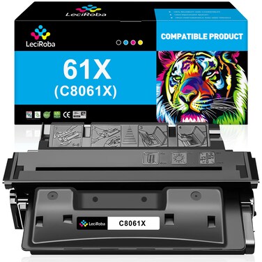 LeciRoba Compatible 61X C8061X Toner Cartridge Replacement for HP 61X C8061X Toner Cartridge for Laserjet 4100 4100N 4100TN 4100DTN 4100MFP 4101MFP Printer (1 Black, 10,000 Pages)