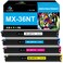 LeciRoba MX-36NT Toner Cartridge Replacement for Sharp MX-36 MX-36NTBA MX-36NTCA MX-36NTMA MX-36NTYA for Sharp MX-2610N 2615N 2640N 3110N 3140N 2615NC 2648NC Printer Toner Cartridges Set (4 Pack)