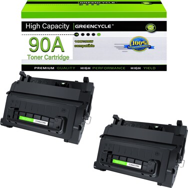 greencycle 90A Compatible Toner Cartridge Replacement for HP 90A Black Toner Cartridge CE390A Use for Laserjet Enterprise 600 M601 M602,M603 Series Laserjet Enterprise M4555 MFP Series (2-Pack)