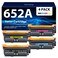 652A 653A CF320A CF321A CF322A CF323A Toner Cartridge Compatible for HP Color Laserjet Enterprise M651n M651dn M651xh M680z MFP M680dn M680f Printer   4 Pack (Black, Cyan, Mageta, Yellow)