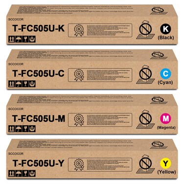 SPLENDIDCOLOR T-FC505U T-FC505U-K T-FC505U-C T-FC505U-M T-FC505U-Y Toner Cartridge Replacement for Toshiba e-Studio 2505AC 3005AC 3505AC 4505AC 5005AC Printer