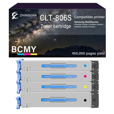 ZHINGUAN Remanufactured CLT-806S Toner Cartridge Works for Samsung MultiXpress X7400GX X7400LX X7500GX X7500LX X7600GX X7600LX Printers