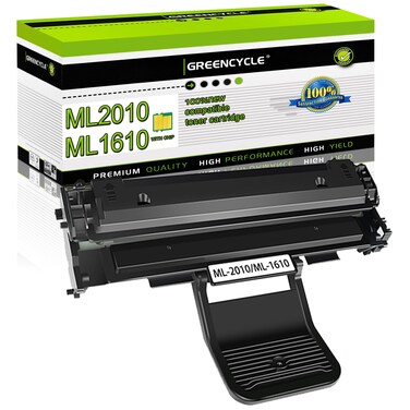 greencycle 1 Pack ML2010 ML1610 ML-2010 Black Toner Cartridge Replacement Compatible for Samsung ML-1610 ML-1610R ML-1615 ML-2010 ML-2010D3 ML-2571N Laser Printer