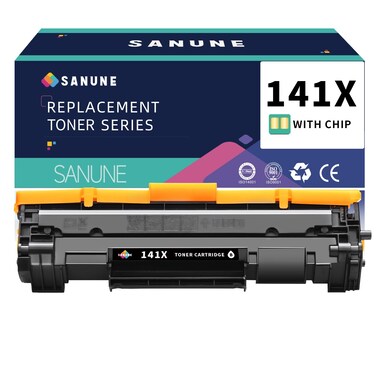 SANUNE 141X Toner Cartridge High Yield (with Chip) Replacement for HP 141A 141X W1410A W1410X Black Toner Cartridges for HP M139w M110w M140w Printer Ink (1-Pack, 2000 Pages)