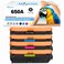 650A Toner Cartridge Compatible for HP 650A Toner for hp Color Enterprise CP5525 CP5525dn CP5525n CP5525xh M750 M750dn M750n M750xh Printer.4-Pack CE270A CE271A CE272A CE273A