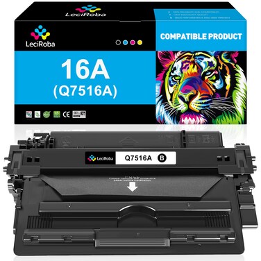 LeciRoba 12,000 Pages High Capacity 16A Q7516A Black Toner Cartridge Replacement for HP 16A Q7516A for HP Laserjet 5200 5200n 5200tn 5200dtn 5200L Printer (1-Pack)