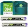 GREENBOX Compatible C844 High Yield Toner Cartridge for OKI 46861304 for C844 C844dnw Printer (Black, 2-Pack