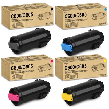 VersaLink C600 C605 Toner Cartridge High Yield Replacement for Xerox VersaLink C605 C600 C600DN C600DT C600DX C600DXF C600DXP C600N C605X C605XF C605XP C605XTF C605XT Printer