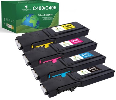 YUANQIMM C400/C405 Extra High Capacity Toner Cartridges 10500 Pages Work for Xerox VersaLink C400 C405 C400D C400DN MFP C405DN C405N Printer - 106R03524 106R03525 106R03526 106R03527 (4 Pack)