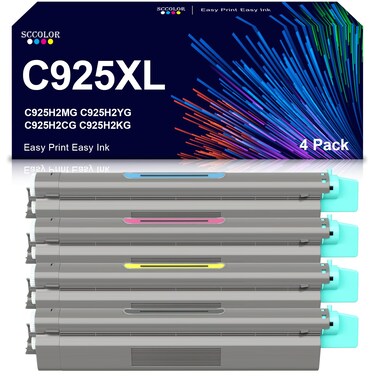C925 X925 Toner Cartridge Replacement for Lexmark C925 C925DE X925 X925DE Printer.C925H2MG C925H2YG C925H2CG C925H2KG Toner Set