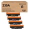 ZHINGUAN (with Chip) Remanufactured 230A W2300A W2301A W2303A W2302A Toner Cartridge Works for Pro 4203dw 4203dn MFP 4303dw 4303fdn 4303fdw Printers (4-Pack)