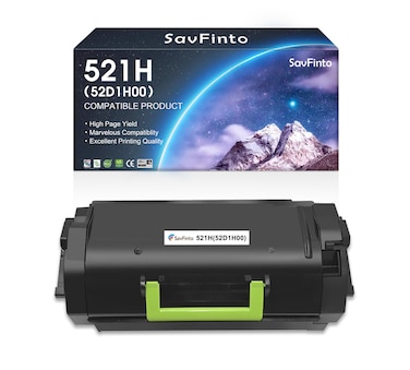 SavFinto 521H 52D1H00 High Yield Toner Cartridge Replacement for Lexmark MS710 MS710dn MS711 MS810 MS810dn MS810n MS811 MS812 MX710 MX710de MX711 MX810 MX811 MX812 Series Printer (Black, 1-Pack)