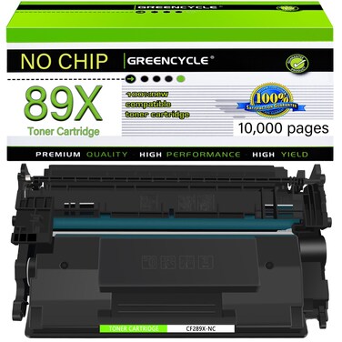 greencycle High Yield Compatible 89A 89X Black Toner Cartridge Replacement for HP 89X Cf289X Cf289A [No Chip] Work with Enterprise M507 M507n M507dn M507x MFP M528 M528dn M528c M528z Printer(1 Pack)