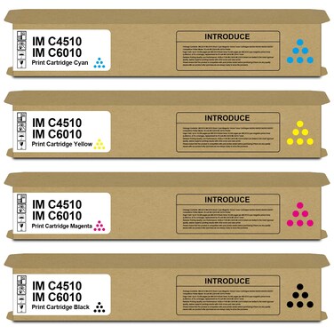 SAIDING IM C4510 IM C6010 Toner Cartridge 842526 842529 842528 842527 High Yield New Chip Replacement Ricoh Lanier Savin IM C4510 IM C5510 IM C6010 IM C7010 Printer(4-Pack)