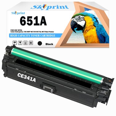651A Black Toner Cartridge Replacement for 651A Toner CE340A Color Enterprise 700 MFP M775 M775z+ M775z M775dn M775f Printer
