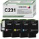 C2310K0 C2310C0 C2310M0 C2310Y0 Compatible C231 C2325 Toner Cartridge Replacement for Lexmark C2325 C2325dw MC2325adw C2535 C2535dw MC2535adwe C2425 C2425dw MC2425adw C2640 MC2640adw