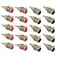 bnafes RCA Female Socket Connector, Chassis Panel Mount Adapter for Amplifier Audio Terminal RCA Plug (20-Pack)
