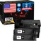 Cartlee Compatible Toner Cartridges Replacement for Dell 1250c 1250 1350cnw 1355cn 1355w 1355cnw C1760nw C1765nf C1760 C1765nfw High Yield Laser Printers Ink (2 Black)