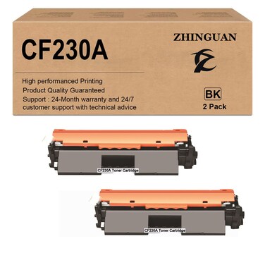 ZHINGUAN Remanufactured CF230A 30A Toner Cartridge Works for Pro M203d M203dn M203dw MFP M227fdn MFP M227fdw MFP M227sdn Printers (2-Pack)