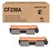 ZHINGUAN Remanufactured CF230A 30A Toner Cartridge Works for Pro M203d M203dn M203dw MFP M227fdn MFP M227fdw MFP M227sdn Printers (2-Pack)