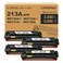LinkDocs 213A W2130A W2131A W2132A W2133A Toner Cartridge Use for HP Enterprise 5700 MFP 5800 6700 6701 6701dn MFP 6800 6801 X55745 X57945 X654 X677 Printers (4 Pakc)