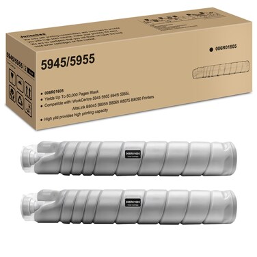 5945 Toner Cartridge Replacement for 006R01605 Toner for Xerox WorkCentre 5945 5955 5945i 5955i AltaLink B8045 B8055 B8065 B8075 B8090 Printers (2 Black)