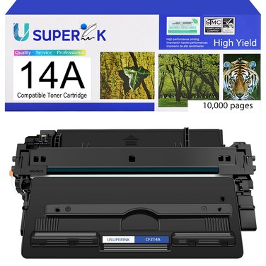 SuperInk 1 Pack Black Toner Cartridge Compatible for CF214A 14A use in Laserjet Enterprise 700 M712 M725 M712dn M712n M712xh MFP M725dn M725f M725z Printer (10,000 Pages High Yield)