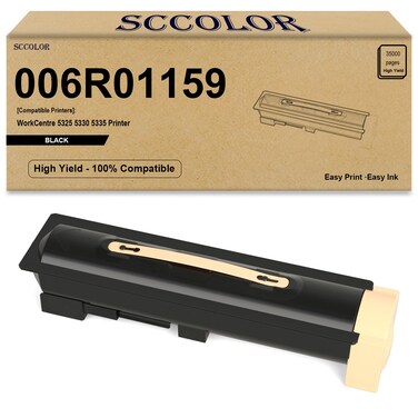 5325 5330 5335 Toner Remanufactured 5325 5330 5335 Black Toner Cartridge 35,000 Pages Replacement for Xerox WorkCentre 5325 5330 5335 Printer.006R01159 Black Toner Cartridge
