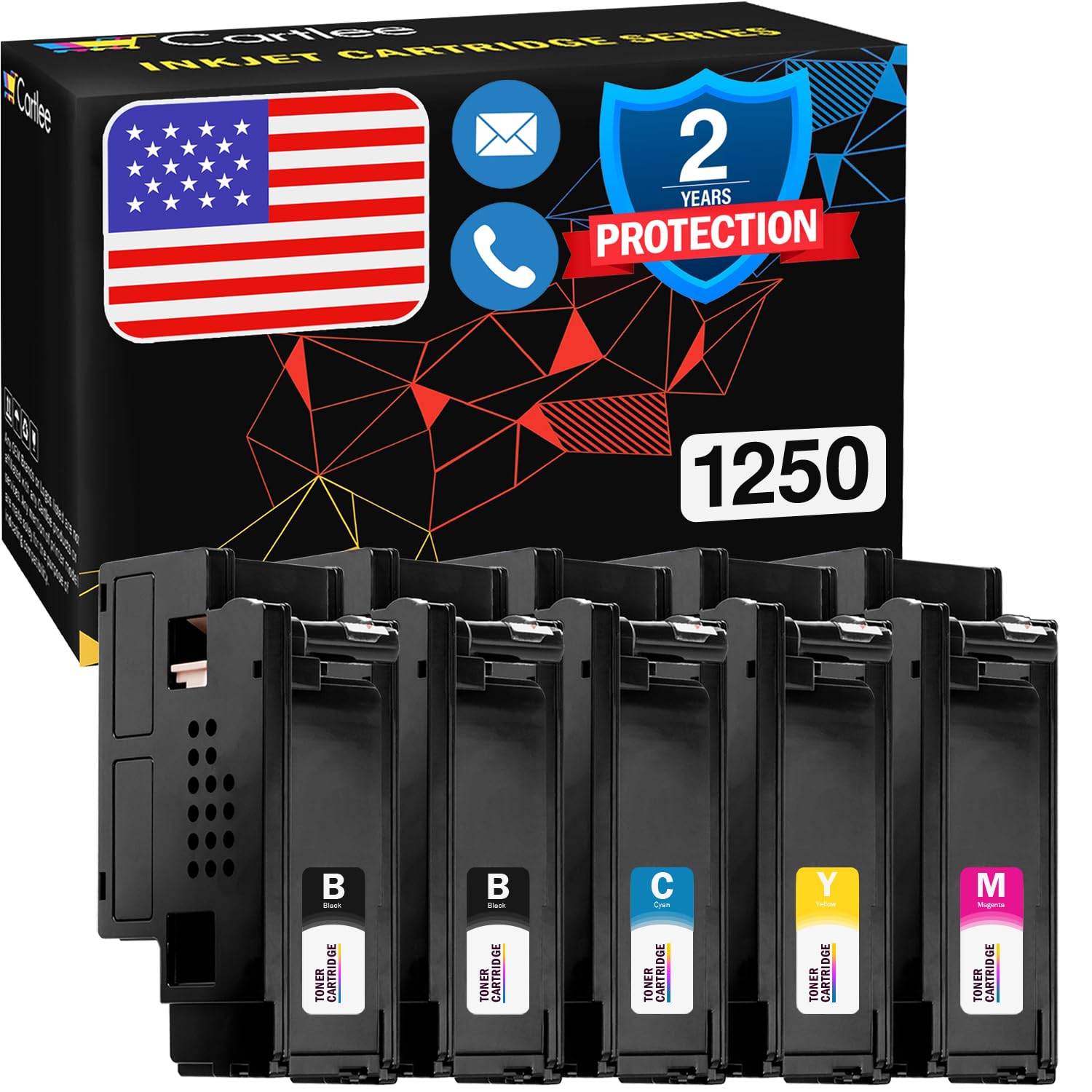 Paquete De 4 Cartuchos De Tóner De Rendimiento Estándar W2210A W2211A