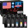 Cartlee 5pk Compatible High Yield Laser Toner Cartridges Replacement Ink for Dell 1250c 1250 1350cnw 1355cn 1355w 1355cnw C1760nw C1765nfw c1760 C1765nf Printer 2 Black 1 Cyan 1 Magenta,1 Yellow