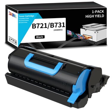 SAIDING Compatible 45488801 Toner Cartridge Replacement for B721 B731 Black Toner Carrtidge to use with OKI B721dn B731dnw B731dn (1 Black)