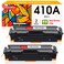 HenceBuy Compatible 410A Black Toner Cartridge Replacement for HP 410A CF410A 410X CF410X Use with HP Color Pro MFP M477fdw M477fnw M477fdn M452dw M452dn M452nw M377dw Printer (Black,2-Pack)