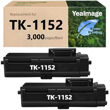 YeaImage Compatible TK1152 Kyocera Toner Replace for Kyocera ECOSYS P2235dw Toner for Kyocera ecosys M2635dw M2635dn P2235dn M2135dn (1T02RV0US0) (Black, 2 Pack)