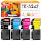 HenceBuy Compatible Toner Cartridge TK5242 TK-5242 for Kyocera ECOSYS P5026cdn P5026cdw M5526cdn M5526cdw Laser Printers (Black Cyan Yellow Magenta, 4-Pack)