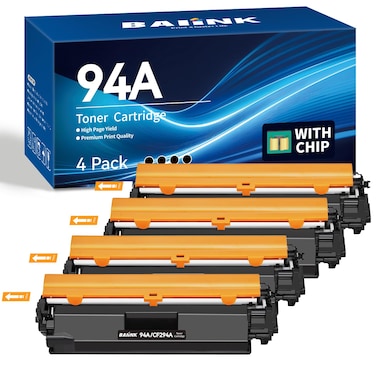 BAIINK 94A Toner Cartridge CF294A Replacement for HP 94A Toner Cartridge Black Compatible for HP Laserjet Pro MFP M118dw M148fdw M148dw M149fdw, Pro M118 M148 M149 (4 Black)