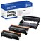TN760 Toner Cartridge and DR730 Drum Unit Replacement for Brother TN 760 TN-760 TN730 DR-730 to use with MFC-L2710DW MFC-L2750DW HL-L2370DW DCP-L2550DW Printer (2 Toners, 1 Drum Unit, 3 Pack)