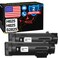 Cartlee Compatible Toner Cartridges Replacement for Dell H625cdw H825cdw S2825cdn H625 H825 s2825 Smart Color Multifunction Printers High Yield Laser Ink (2 Black)