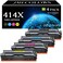 414X 414A Toner Compatible for HP 414A Toner Cartridges 4 Pack Hp 414x (with Chip) Replacement for HP Color Laserjet Pro MFP M479fdw M454dw MFP M480f M479 M455dn M479fdn M454 Printer (4-Pack,B/C/M/Y)