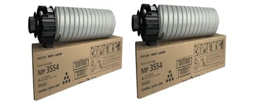 Ricoh 842124 Black Toner Cartridge 2-Pack for MP 2554, 3054, 3554