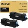 APRONE IM550 418477 Black Toner Cartridge Compatible for IM550 IM600 for IM600SRF IM550F P800 P801 High Capacity (25500 Pages,2-Pack)