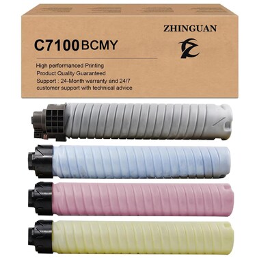 ZHINGUAN Remanufactured 828384 Black Toner Cartridge Works for Pro C7100 C7100s C7100sx C7100x C7110 C7110s C7110sx