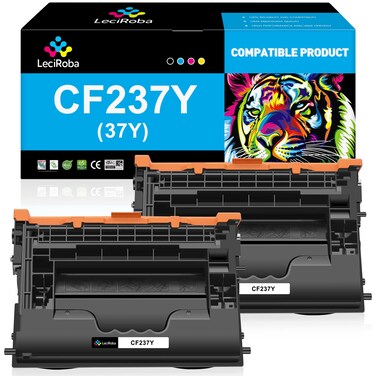 LeciRoba 37Y Black 41,000 Extra High-Yield Toner Cartridge Replacement for HP 37Y CF237Y Works with Laserjet Enterprise M608, M609 Series, Enterprise MFP M631, M632, M633 Series (2-Pack)