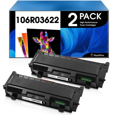MasaiMara 106R03622 106R03620 Compatible Toner Cartridges Replacement for Xerox Phaser 3330 3330DNI WorkCentre 3335 3345 3335DNI 3345DNI 3345VDNi Printer (Black, 2Pack)