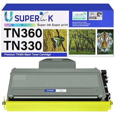 USUPERINK High Yield Compatible Toner Cartridge Replacement for Brother TN360 TN-360 TN330 TN-330 to use with HL-2170W HL-2140 DCP-7040 MFC-7840W MFC-7320 MFC-7340 MFC-7345N (Black, 1-Pack)